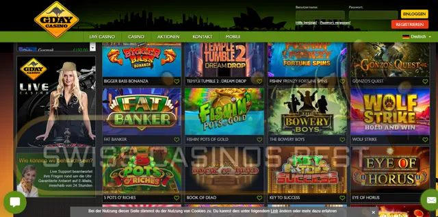 Spiele im Gday casino online 