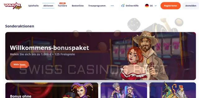 Boni im Vulkan Vegas Casino online