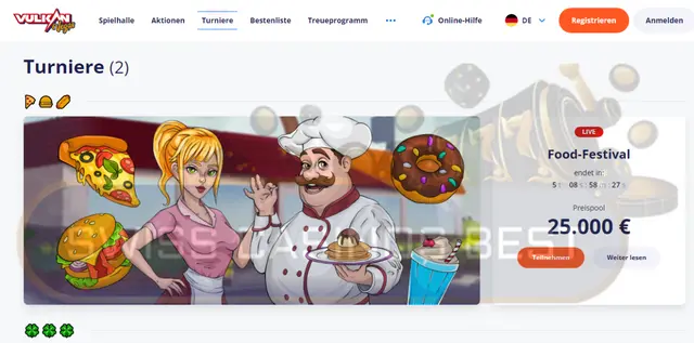 Online-Turniere im Vulkan Vegas Kasino