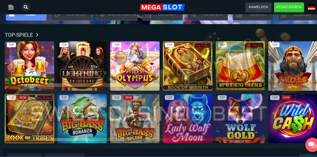 Spiele im Megaslot casino online